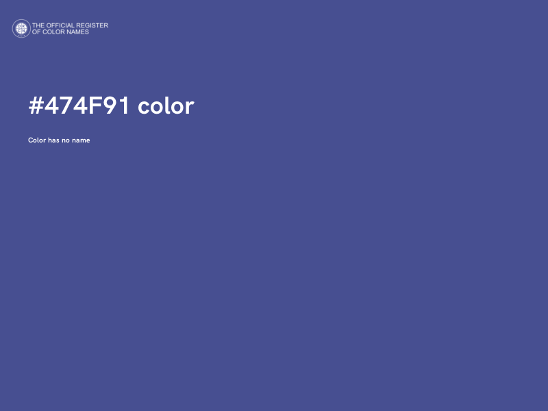 #474F91 color image