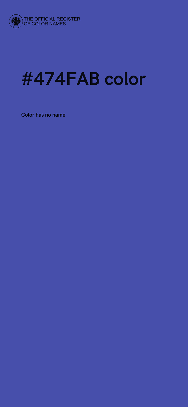 #474FAB color image