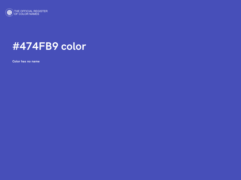 #474FB9 color image