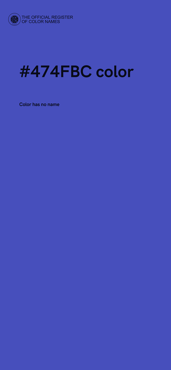 #474FBC color image