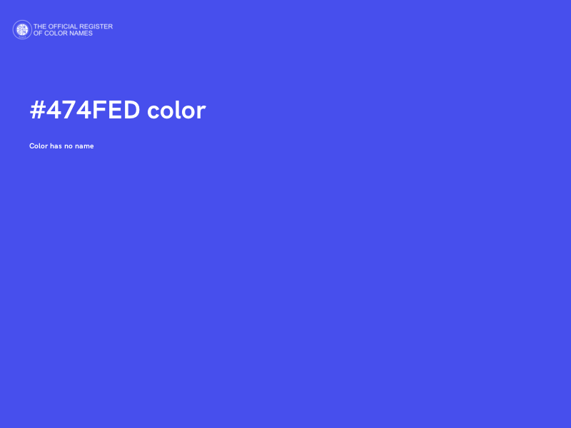 #474FED color image