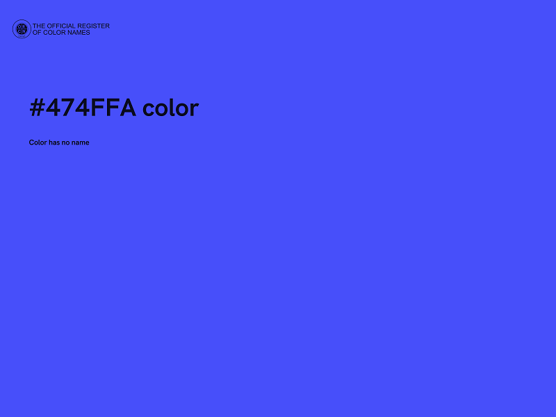 #474FFA color image