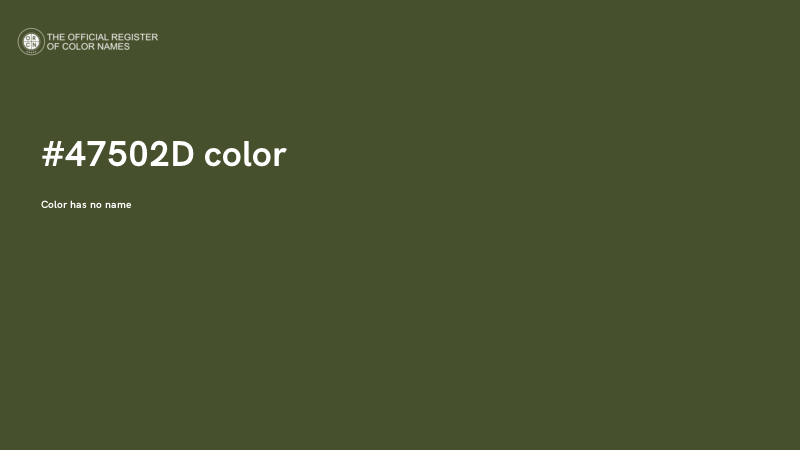 #47502D color image