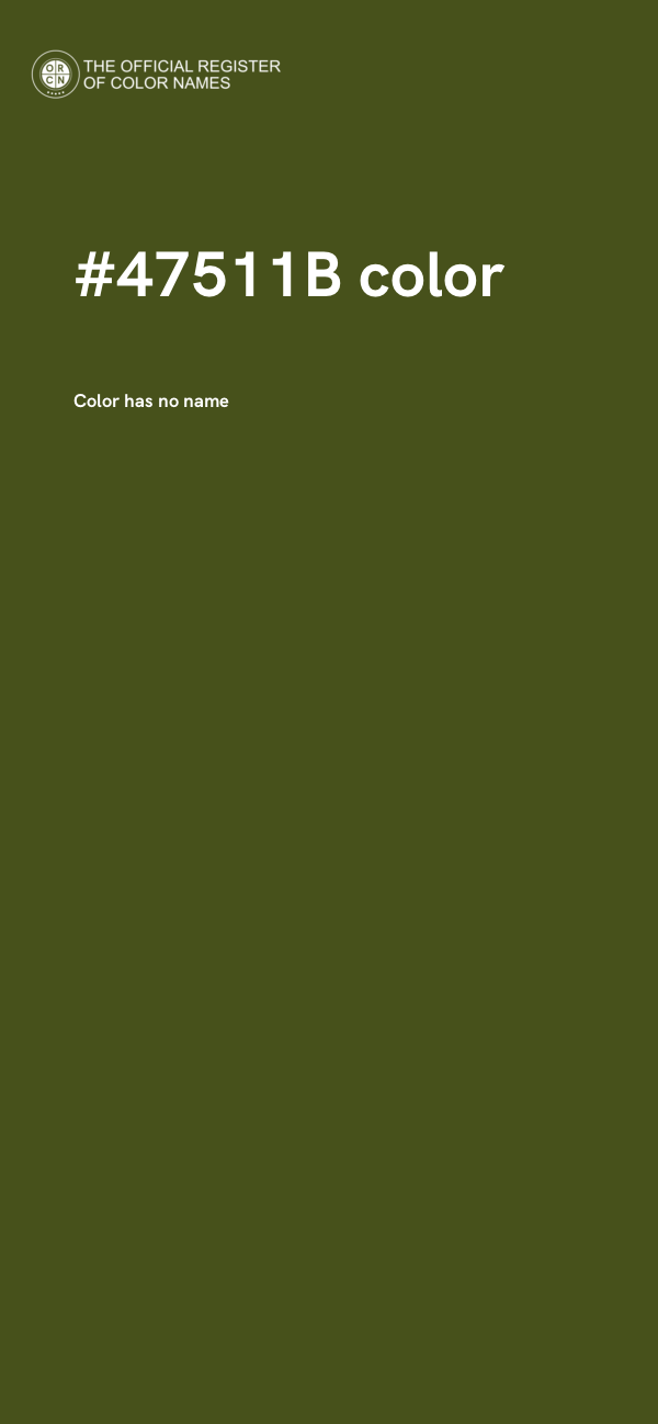 #47511B color image