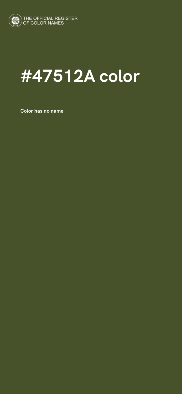 #47512A color image