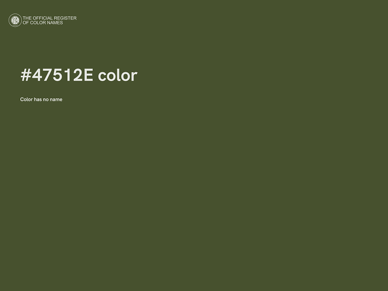 #47512E color image
