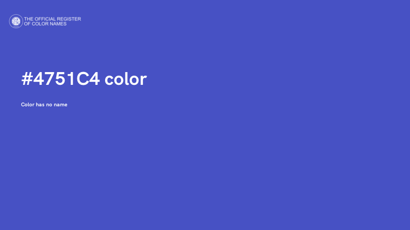 #4751C4 color image