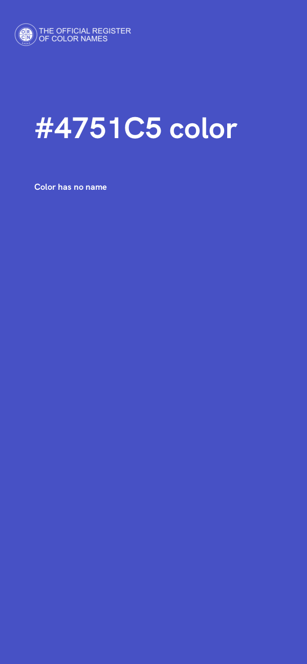 #4751C5 color image