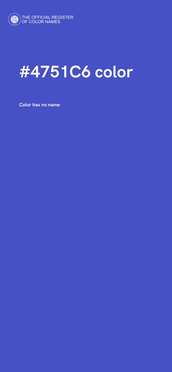 #4751C6 color image