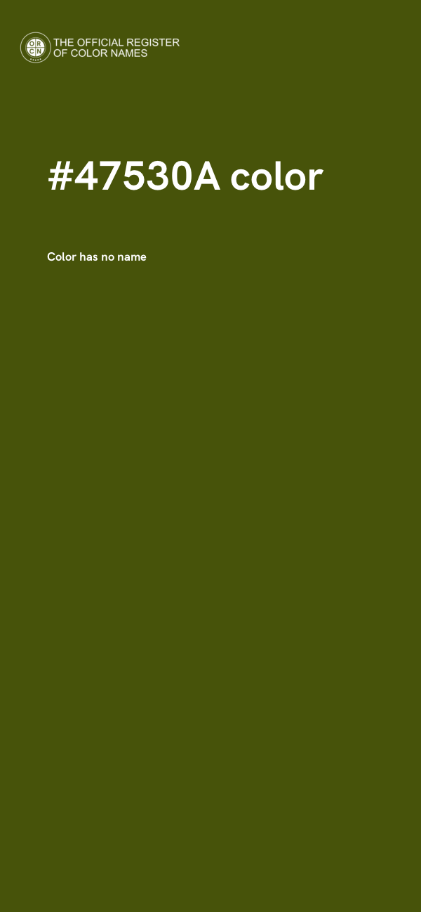 #47530A color image