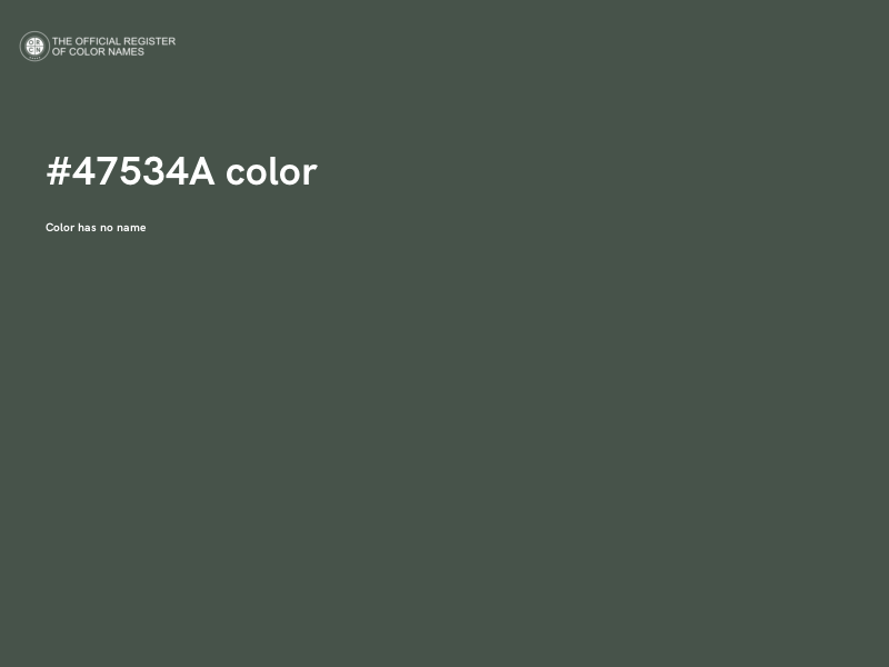 #47534A color image