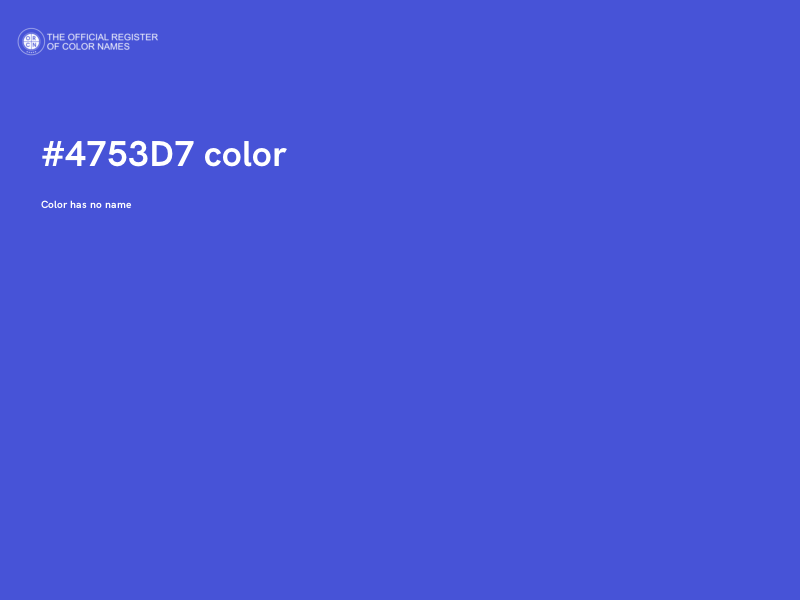 #4753D7 color image