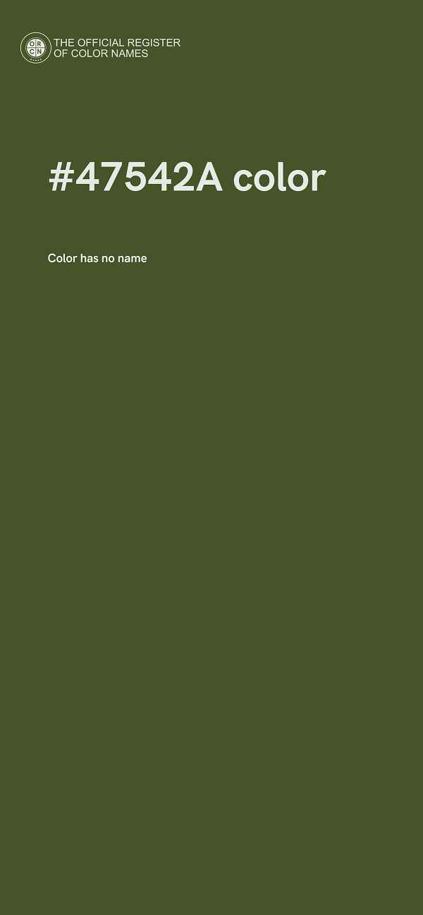 #47542A color image