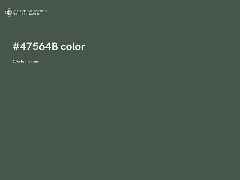 #47564B color image