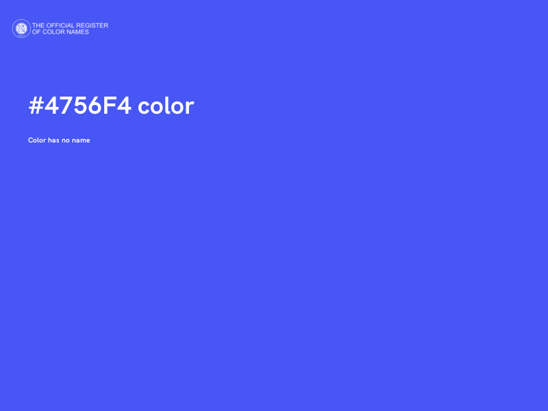 #4756F4 color image