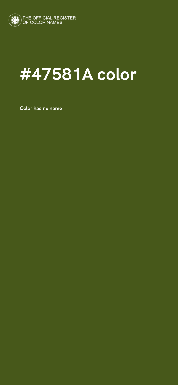 #47581A color image