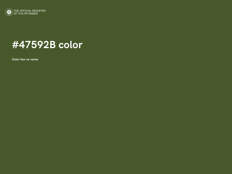 #47592B color image