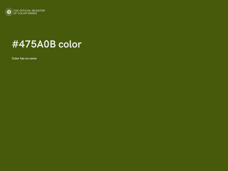 #475A0B color image