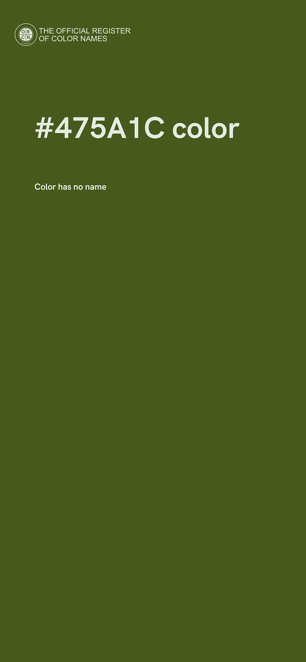#475A1C color image