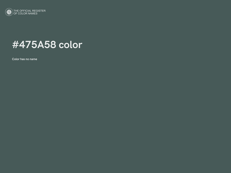 #475A58 color image