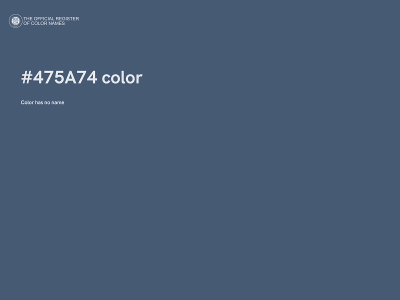 #475A74 color image
