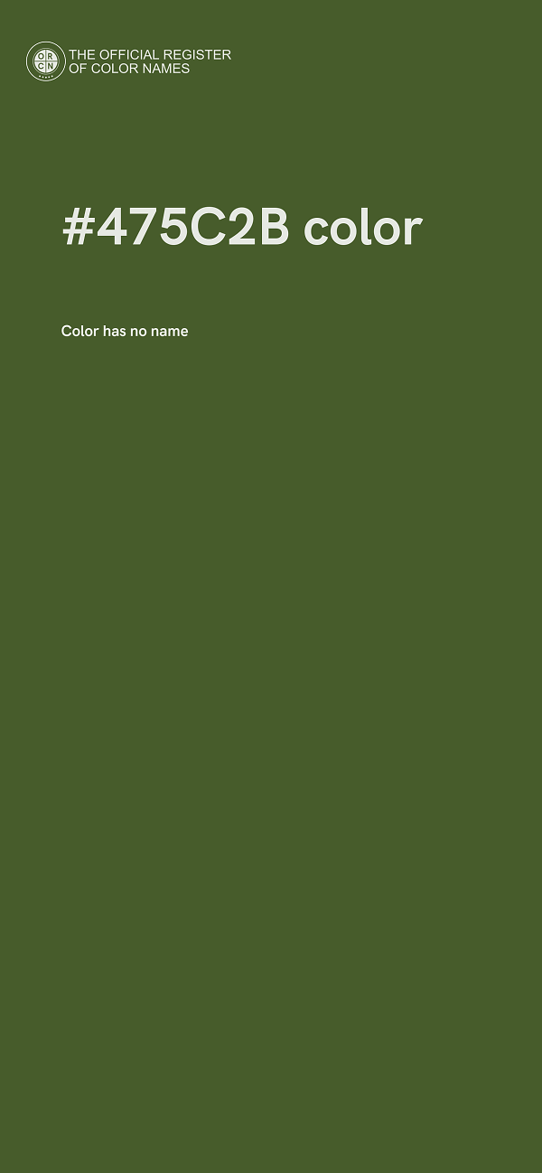 #475C2B color image