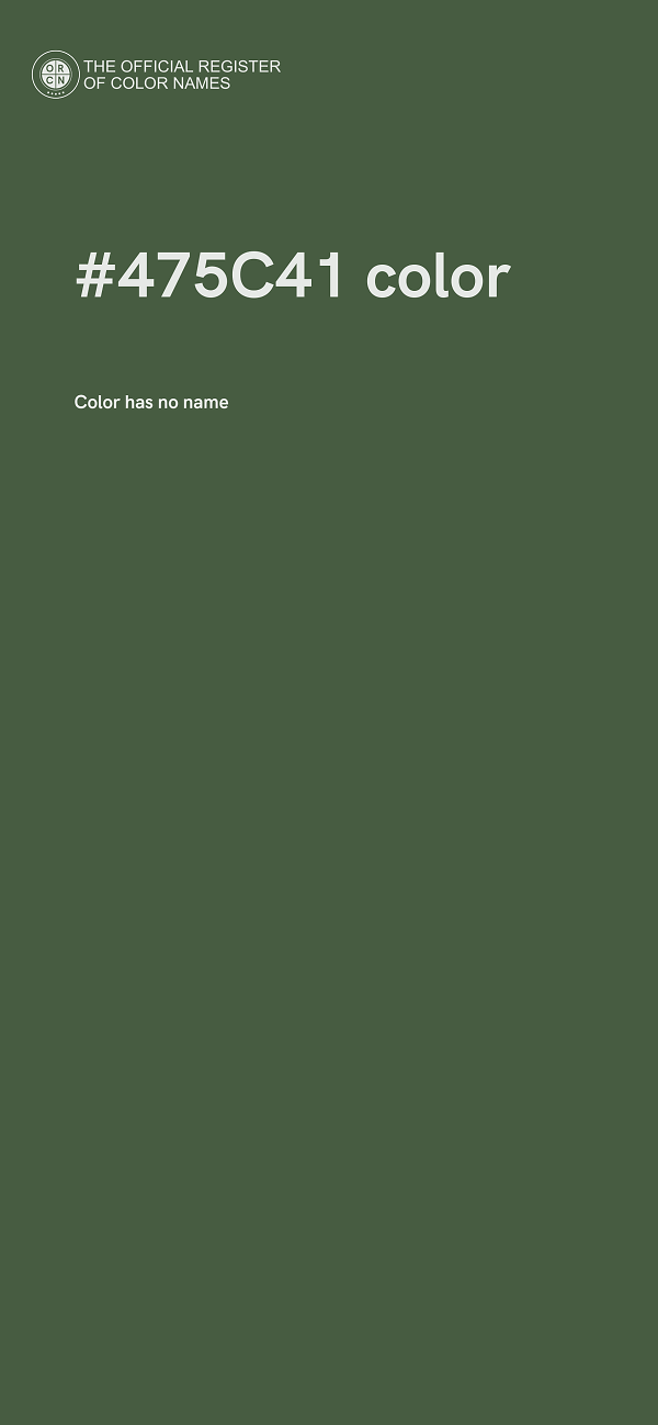 #475C41 color image