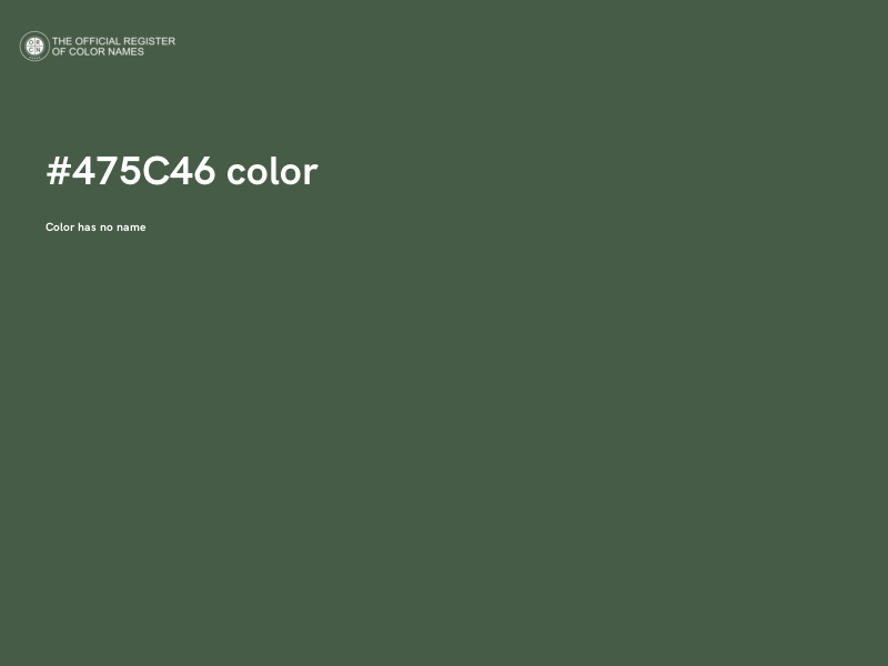 #475C46 color image