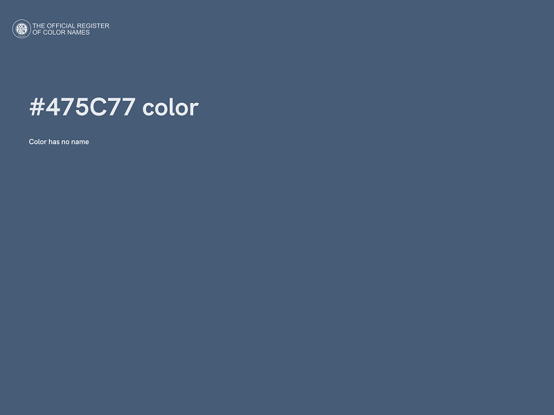 #475C77 color image