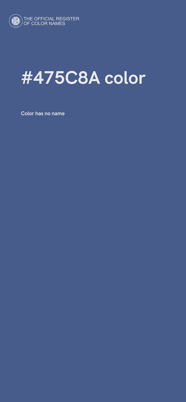 #475C8A color image