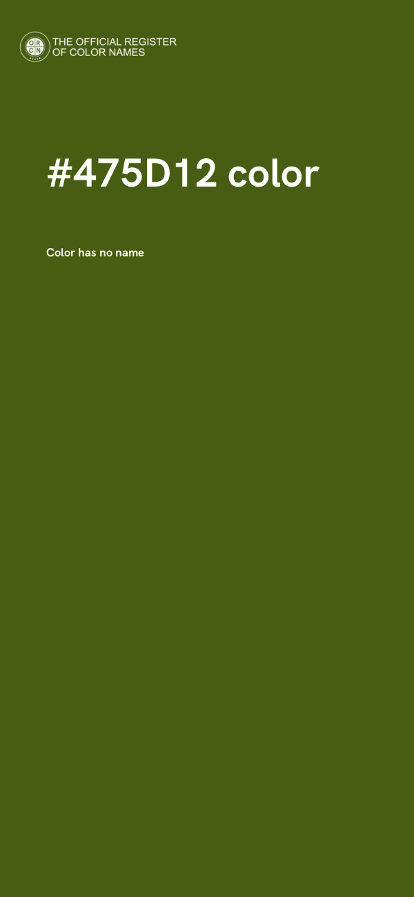 #475D12 color image
