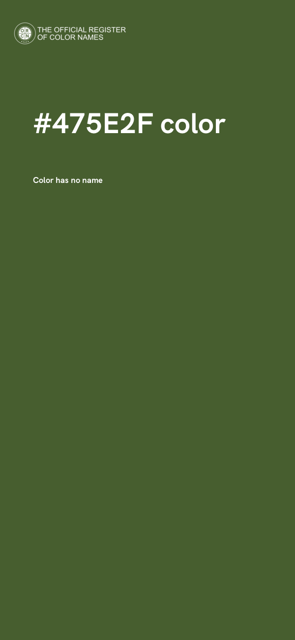#475E2F color image