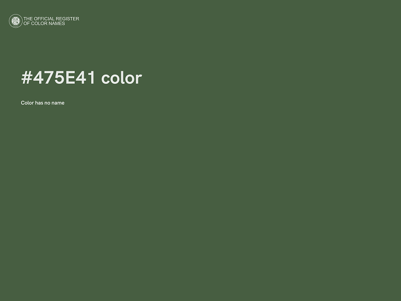#475E41 color image
