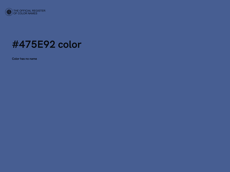 #475E92 color image