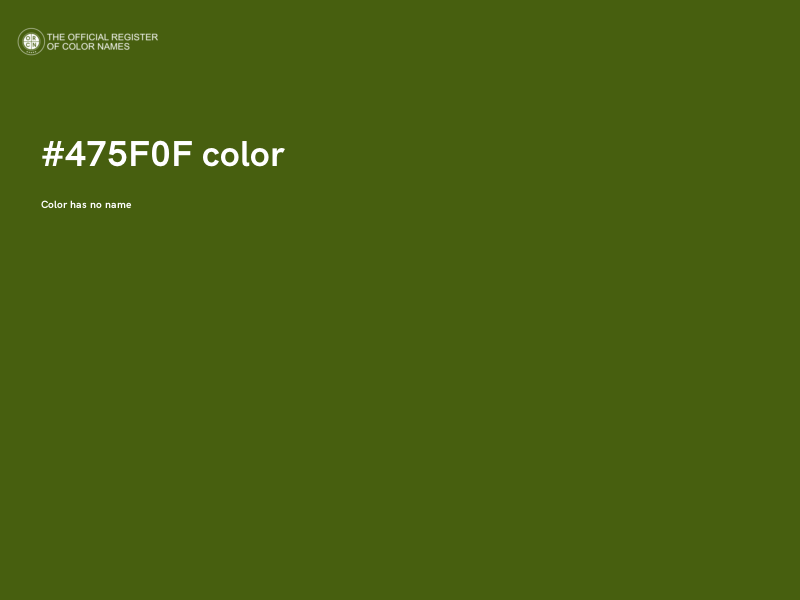 #475F0F color image