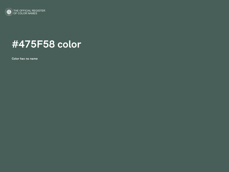 #475F58 color image