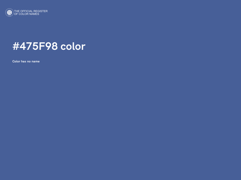#475F98 color image