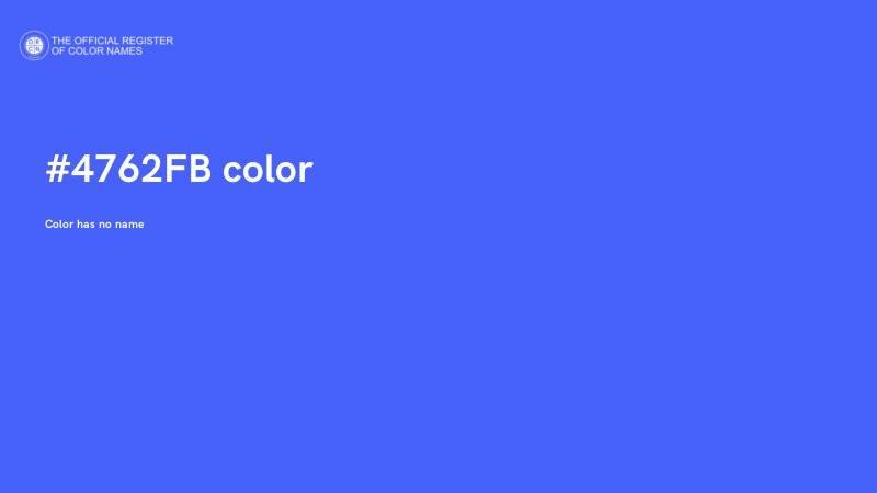 #4762FB color image