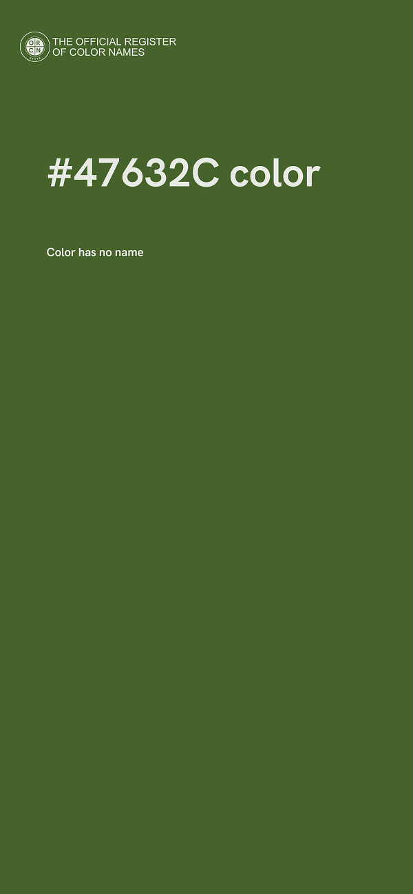 #47632C color image