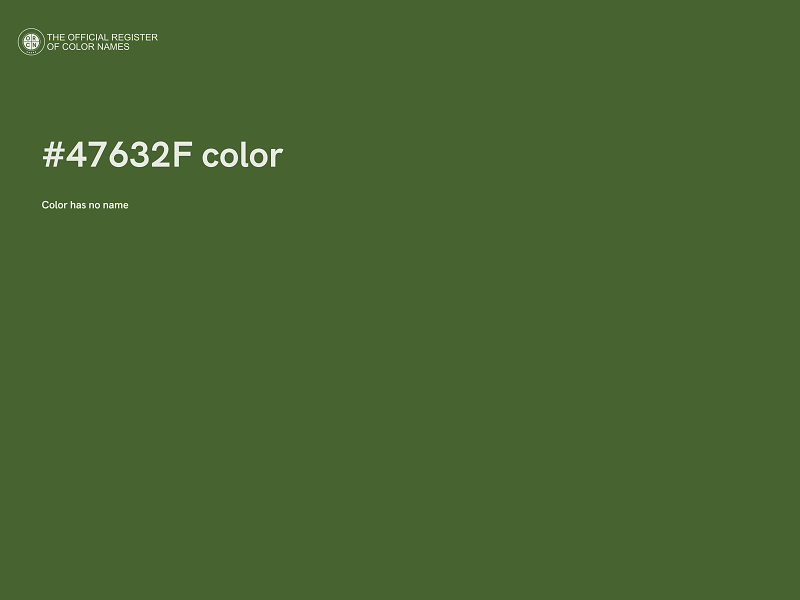 #47632F color image