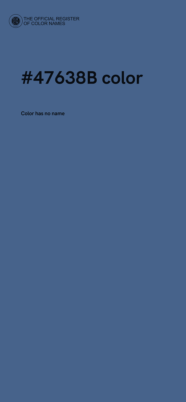 #47638B color image