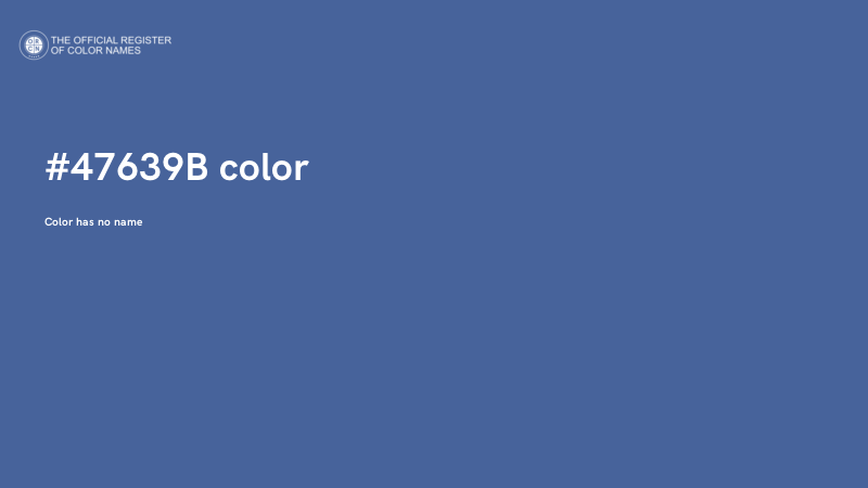 #47639B color image