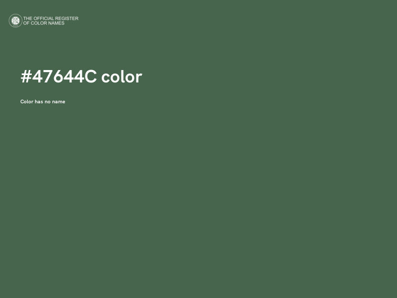 #47644C color image