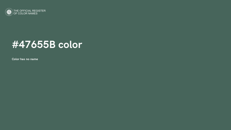 #47655B color image
