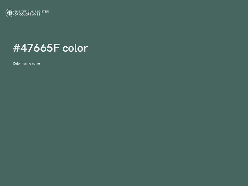 #47665F color image