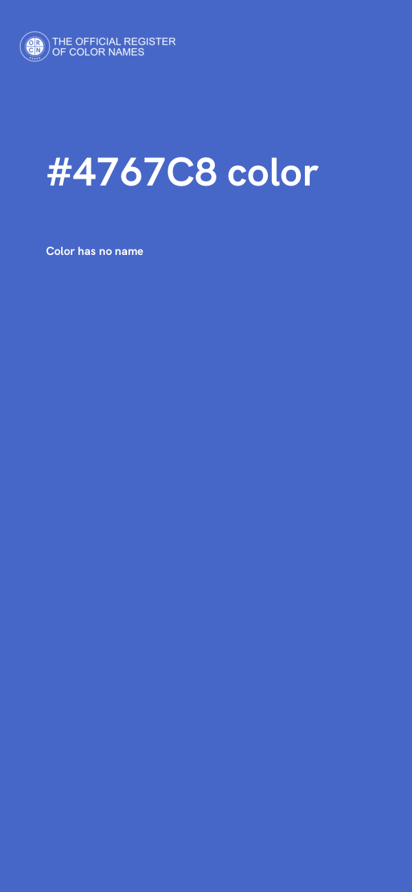 #4767C8 color image