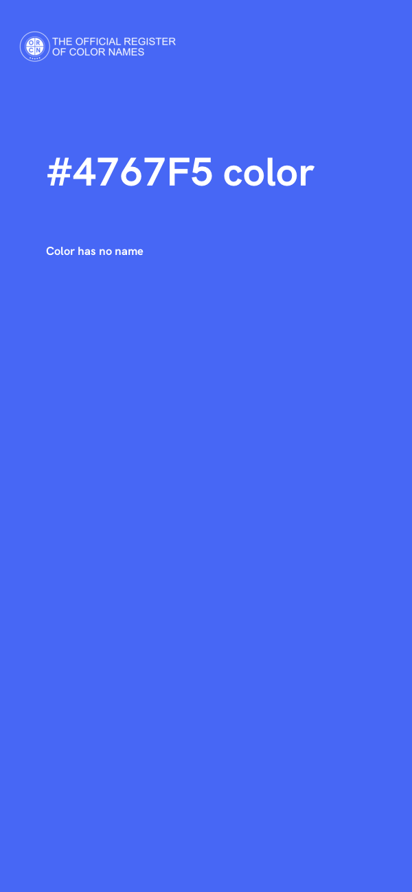 #4767F5 color image