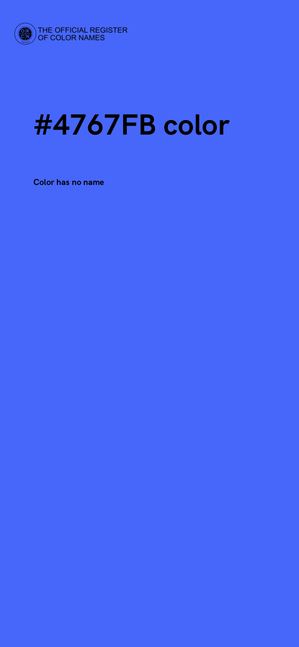 #4767FB color image