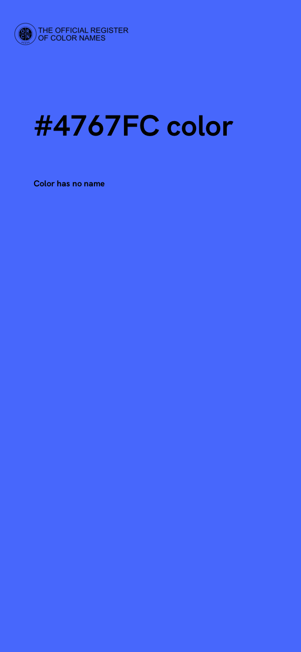 #4767FC color image