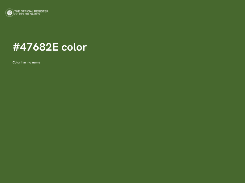 #47682E color image
